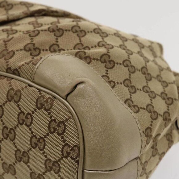 GUCCI GG Canvas Shoulder Bag Beige - Picture 15 of 15